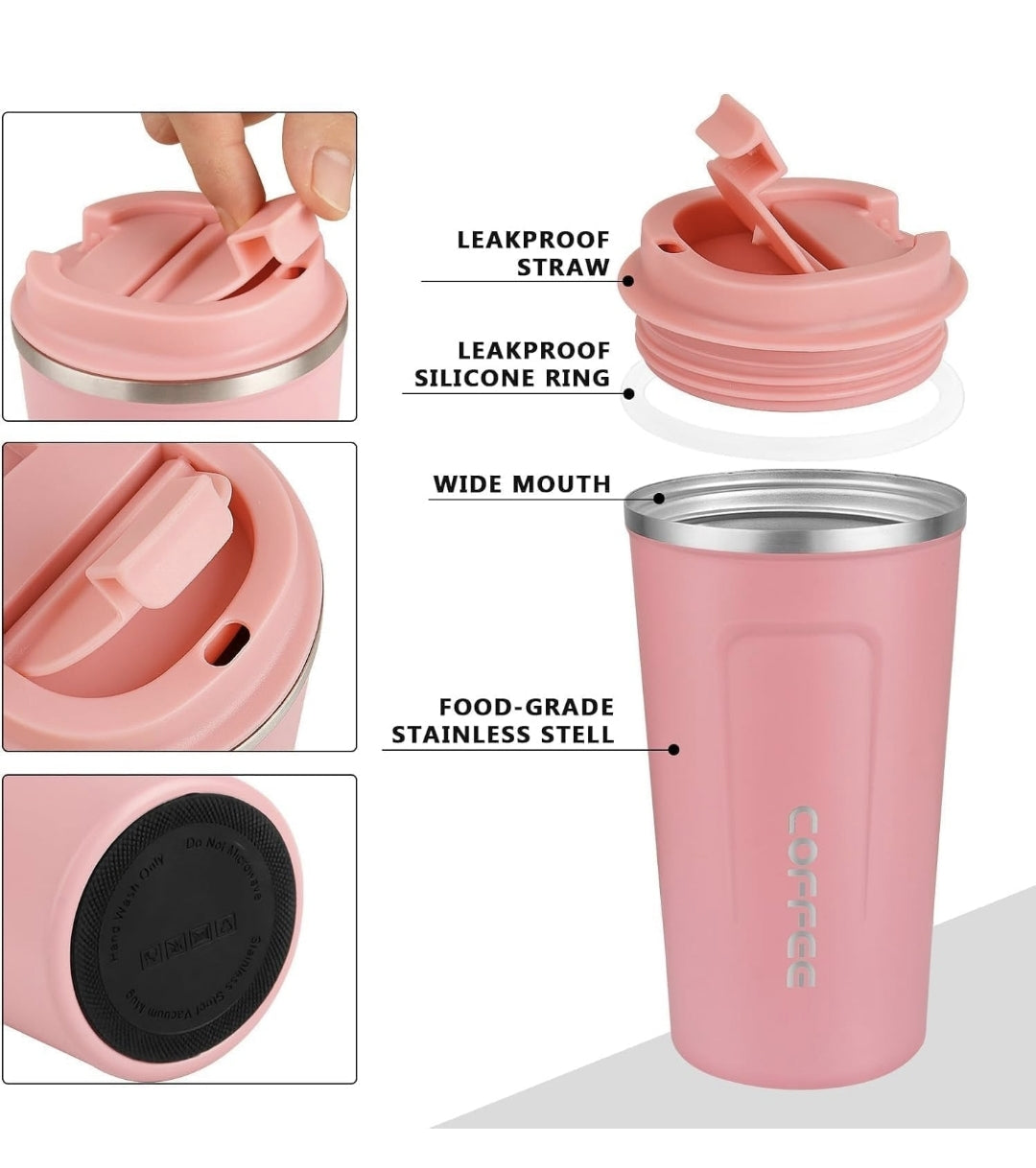 450ml | Reusable Travel Coffee Cup | Leak-Proof Lid | On-The-Go Ready Premium Coffee Tumbler | Temperature Locked | Daily Use Essential