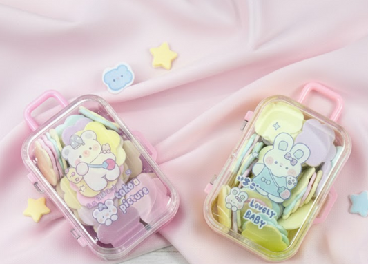 Cute Paper Soap Sheets | Mini Suitcase Box | Travel Hand Soap | Pocket Hygiene.