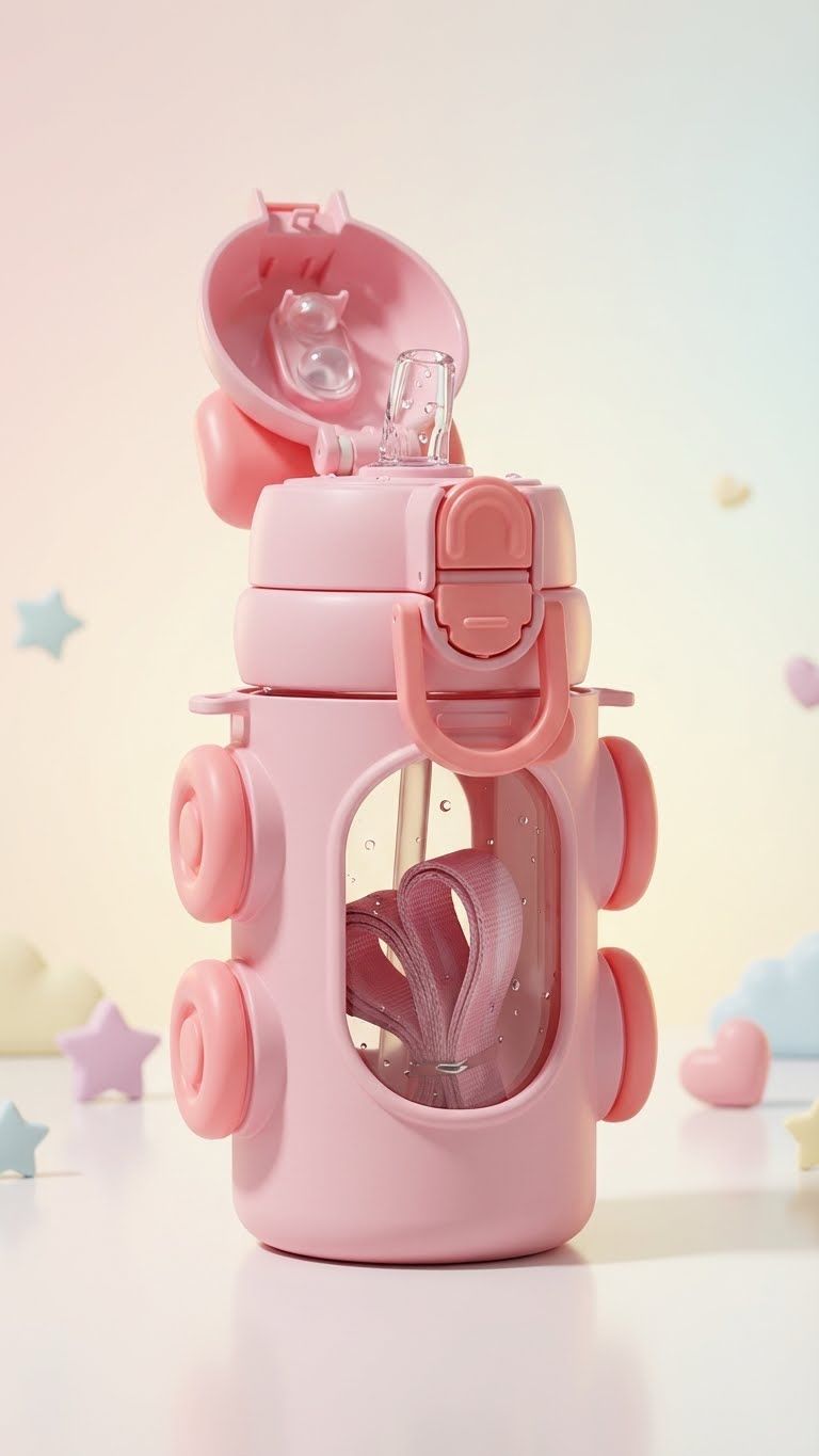 500ml Insulated Flip-Top Kids Sipper Bottle – Spill-Proof & BPA Free
