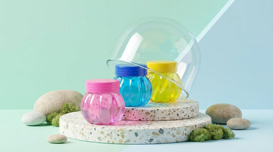 Slime Jars Set | Multicolor | Glitter Slime | Containers | Kids Sensory Play Toy.