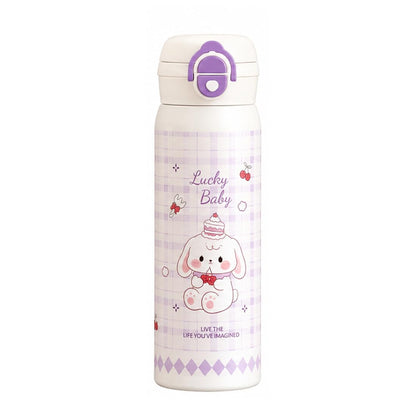 Katty Mao Water Bottle for School Kids, Sipper Water Bottle for Kids, BPA Free, Leakproof, Spill Proof, Wide Mouth, Carry Loop, 500 ml
