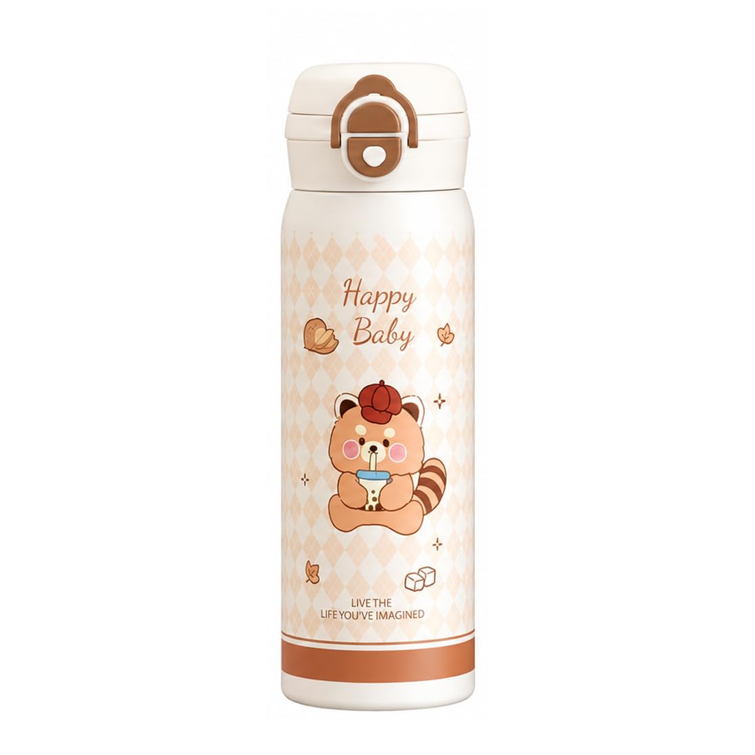 Katty Mao Water Bottle for School Kids, Sipper Water Bottle for Kids, BPA Free, Leakproof, Spill Proof, Wide Mouth, Carry Loop, 500 ml