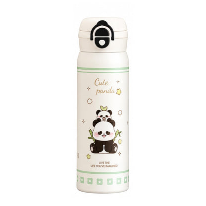 Katty Mao Water Bottle for School Kids, Sipper Water Bottle for Kids, BPA Free, Leakproof, Spill Proof, Wide Mouth, Carry Loop, 500 ml