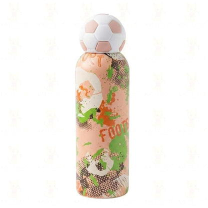 Katty Mao Football Water Bottle 500 ml, Sports Water Bottle, BPA Free Water Bottle for Kids, Teens & Adults, Water Bottle for Travel, School, Gym & Daily Use, Screw Cap
