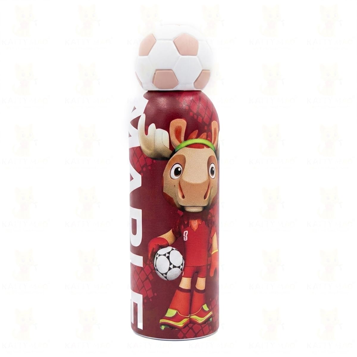 Katty Mao Football Water Bottle 500 ml, Sports Water Bottle, BPA Free Water Bottle for Kids, Teens & Adults, Water Bottle for Travel, School, Gym & Daily Use, Screw Cap, Green