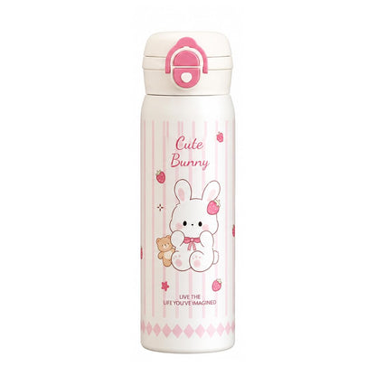 Katty Mao Water Bottle for School Kids, Sipper Water Bottle for Kids, BPA Free, Leakproof, Spill Proof, Wide Mouth, Carry Loop, 500 ml