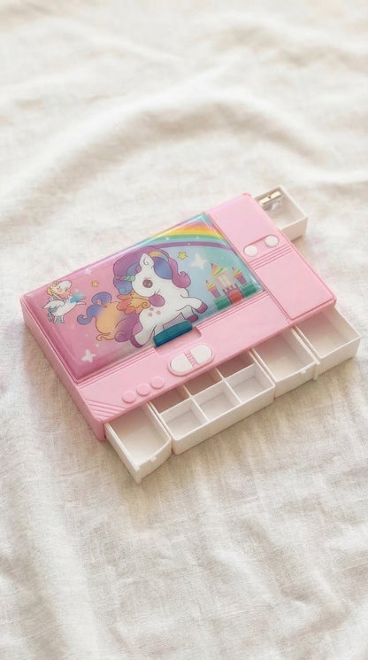 PLASTIC PENCIL BOX FOR KIDS AVAILABLE FOR BOYS AND GIRLS