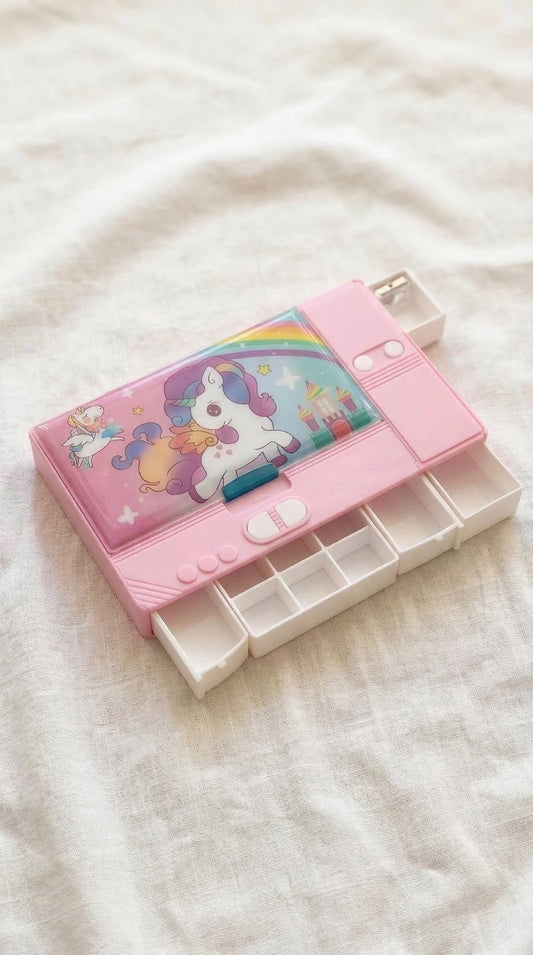 PLASTIC PENCIL BOX FOR KIDS AVAILABLE FOR BOYS AND GIRLS