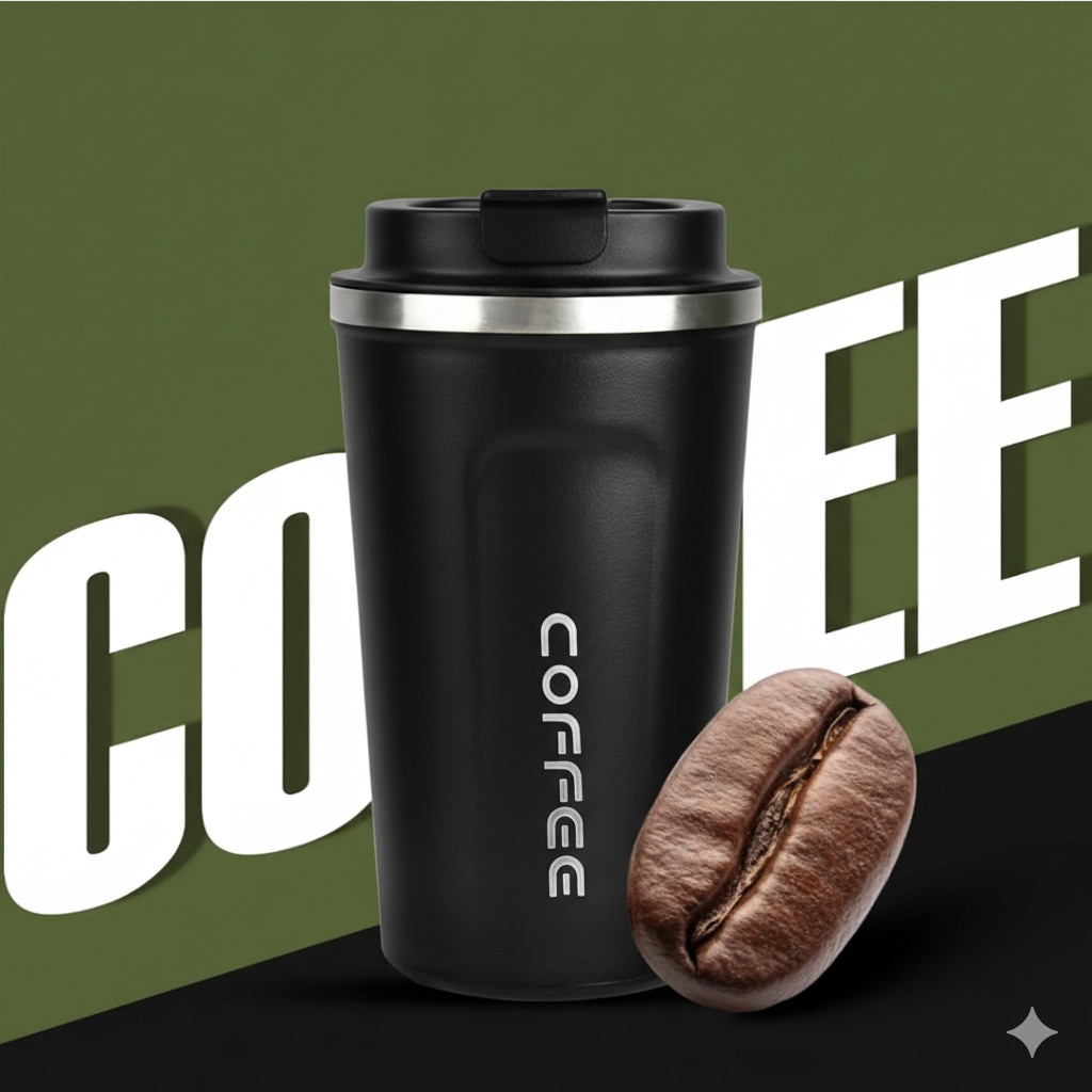 450ml | Reusable Travel Coffee Cup | Leak-Proof Lid | On-The-Go Ready  Premium Coffee Tumbler | Temperature Locked | Daily Use Essential