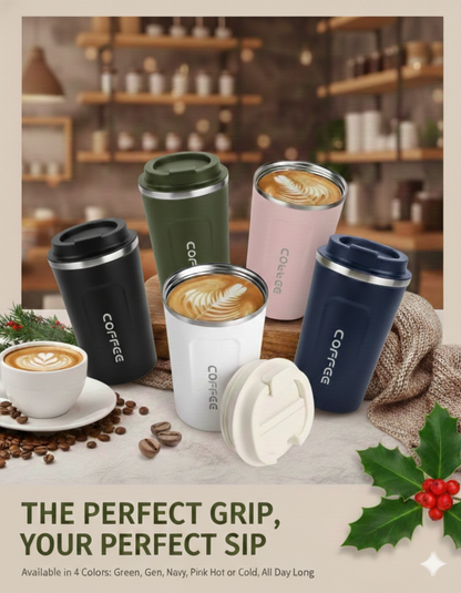 450ml | Reusable Travel Coffee Cup | Leak-Proof Lid | On-The-Go Ready  Premium Coffee Tumbler | Temperature Locked | Daily Use Essential