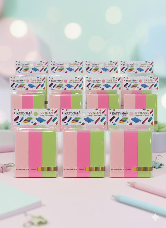 Sticky Notes Set| 3 Bright Pastel Colors| 3x3 Inch | 50 Sheets Per Pad| Strong Adhesive| Perfect for Study| School|Arts and Crafts