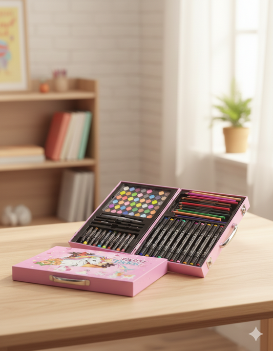 Art Set with Case|kit with Colored Pencils| Markers| Watercolors | Artist KIT 85 Pieces