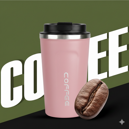 450ml | Reusable Travel Coffee Cup | Leak-Proof Lid | On-The-Go Ready  Premium Coffee Tumbler | Temperature Locked | Daily Use Essential