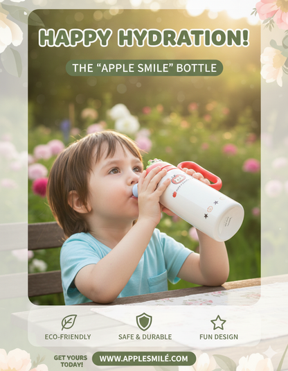 800ml Insulated Water Bottle | Cute Cartoon Design | Leak-Proof Sipper Lid with Handle