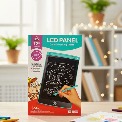LCD Writing Tablet  | Reusable Pad | Doodle & Study Tab for Age 2-10 Years