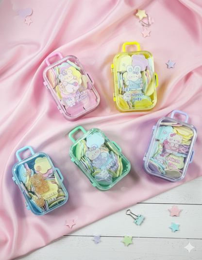 Cute  Paper Soap Sheets | Mini Suitcase Box | Travel Hand Soap | Pocket Hygiene.