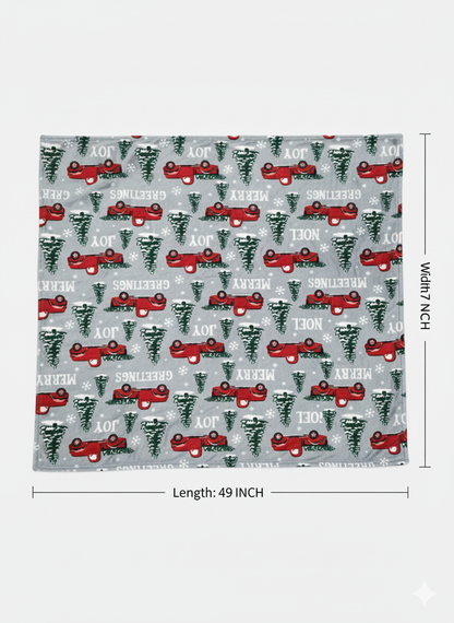 KATTY MAO My First Best Friend Ultra-Soft Christmas Throw Blanket, Green with Gingerbread Pattern, 80x58 Inches, Foldable Holiday Fleece Blanket for Bed, Couch, Travel