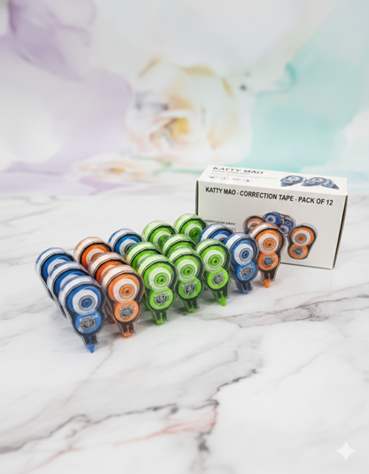 Correction Roller Tape |Dryline Whitener |Tape 5 mm | Smooth White Tape for Clean Corrections | Easy Glide Design.