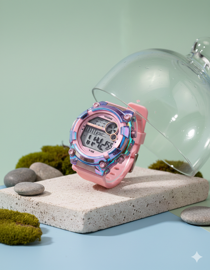Digital Sports Watch | Round Shape | Wristwatch for Kids | Men | Women.