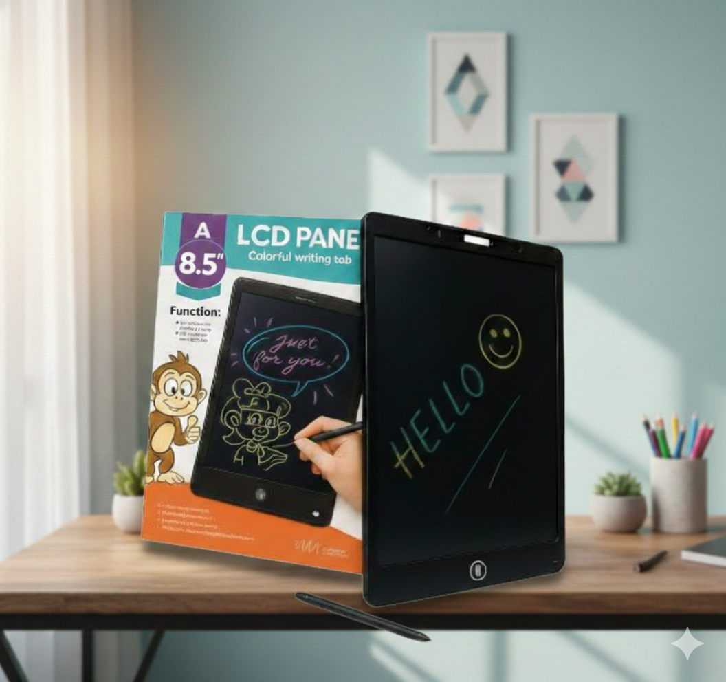 LCD Writing Tablet  | Reusable Pad | Doodle & Study Tab for Age 2-10 Years