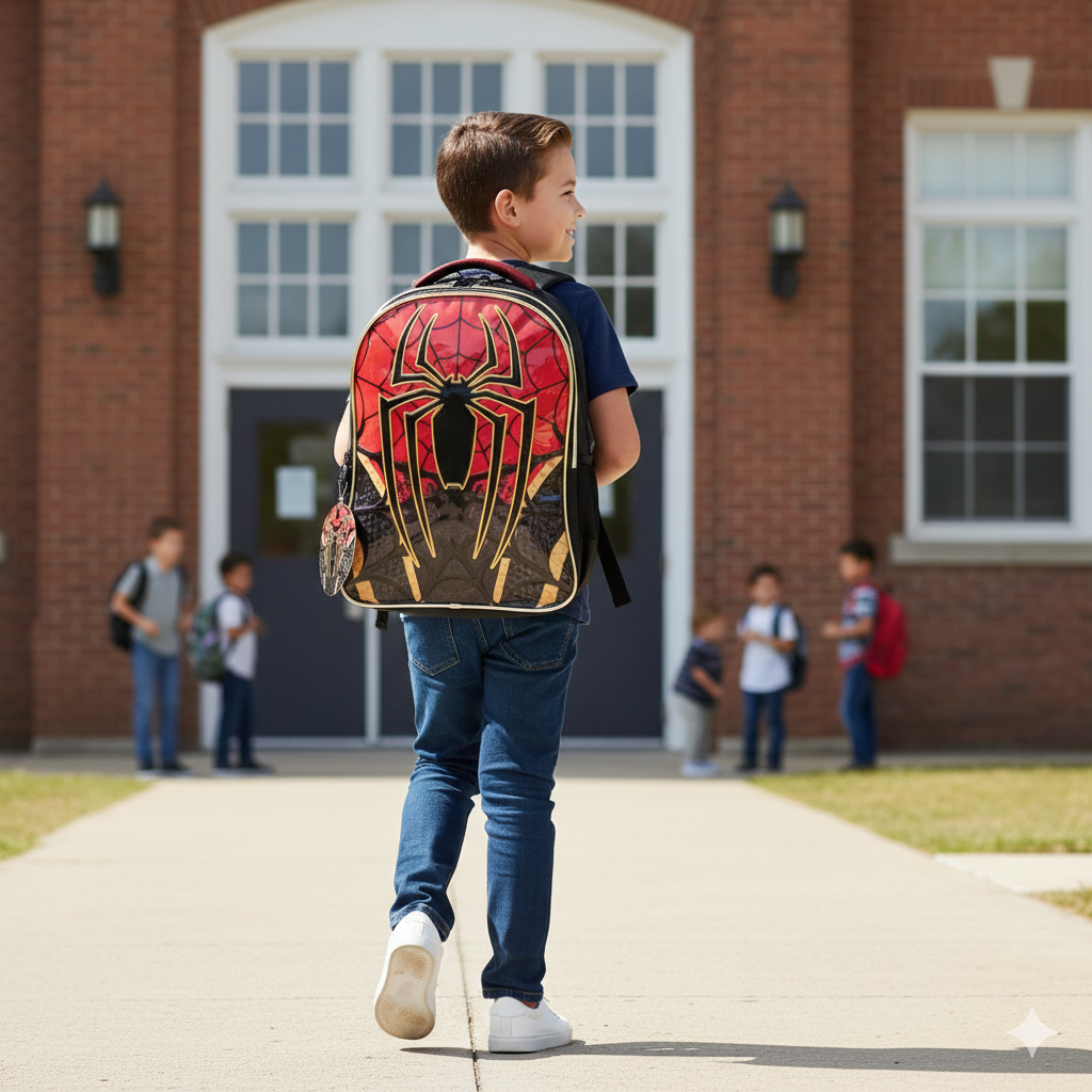 Spider man theme Backpack | Water-Resistant Material | Lightweight & Durable