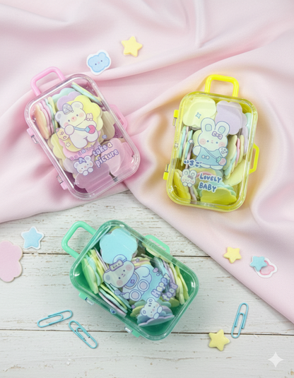 Cute  Paper Soap Sheets | Mini Suitcase Box | Travel Hand Soap | Pocket Hygiene.
