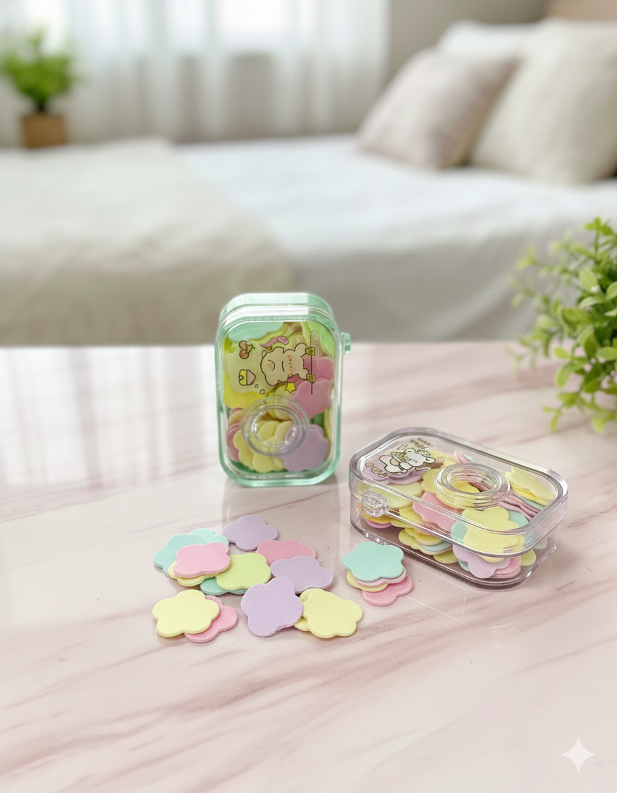 Flower Paper Soap Sheets | Mini Portable Soap | Pastel Travel Soap | Pocket Hygiene.
