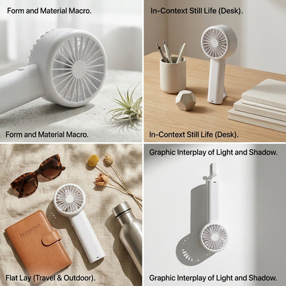 PORTABLE HAND FAN | AVAILABLE IN 4 DIFERENT COLOURS