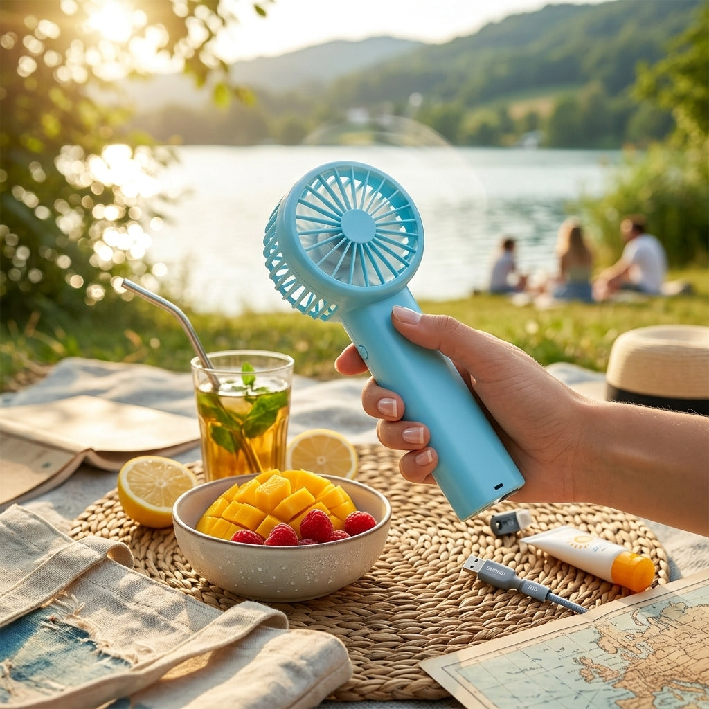 PORTABLE HAND FAN | AVAILABLE IN 4 DIFERENT COLOURS