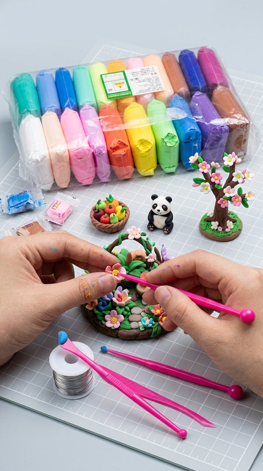 Bouncing clay- Light Clay Set,Super Soft Modeling Clay, Easy to Shape, Good Extension, Non-Sticky