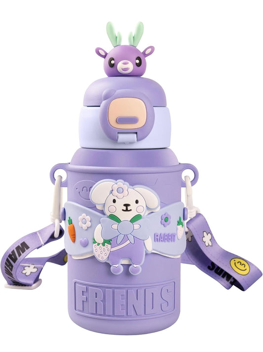 Kids Water Bottle - Water Bottle for School - Sipper Water Bottle for Kids - Waterbottle for Girls and Boys, Stainless Steel 316, Spill-Proof, BPA-Free, Perfect for School and Play.