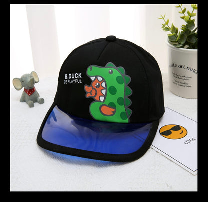 Dinosaur theme cap for kids - kids cap hat for boys girls toddler, cartoon caps for kids , caps for teen , adjustable cottom sun protection summer hat cap for boys girl