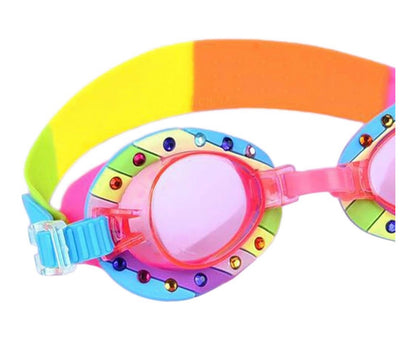 Kids Swim Goggles Clear Vision Pool Goggles Cute Children's Swimming Goggles Style B | 1 Kids Swim Goggles 1 Goggles Box | Material ~ Silicone | Color ~ Clear