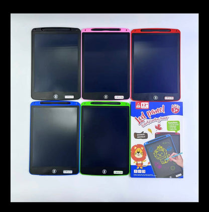 Toy Imagine LCD Writing Tablet for Kids 12 Inch | Reusable Slate Pad for Boys & Girls | Drawing, Doodle & Study Tab for Age 2-10 Years | Screen-Free Toys for Learning & Fun Activities