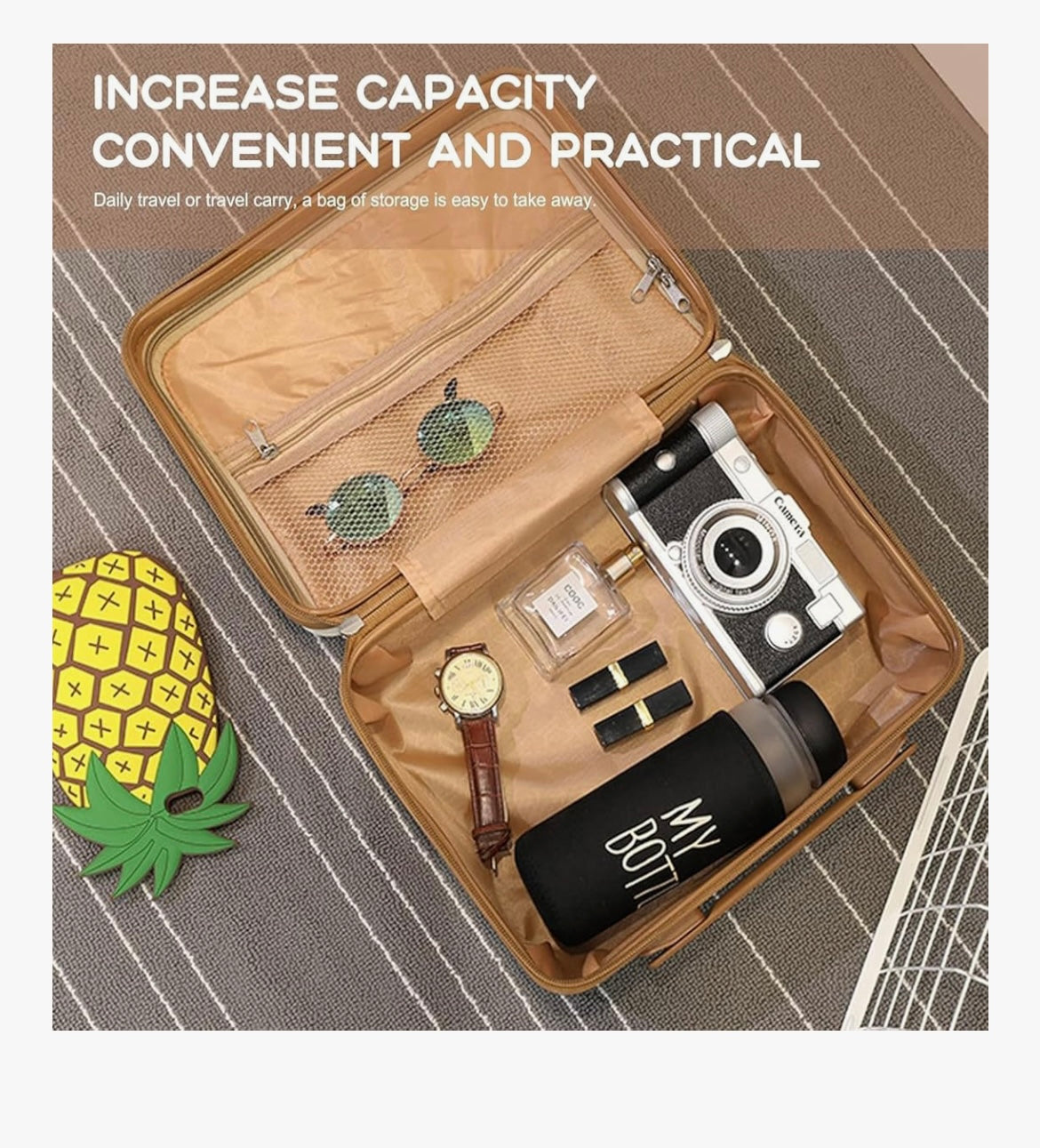 Portable Makeup Travel Case Hand Luggage.