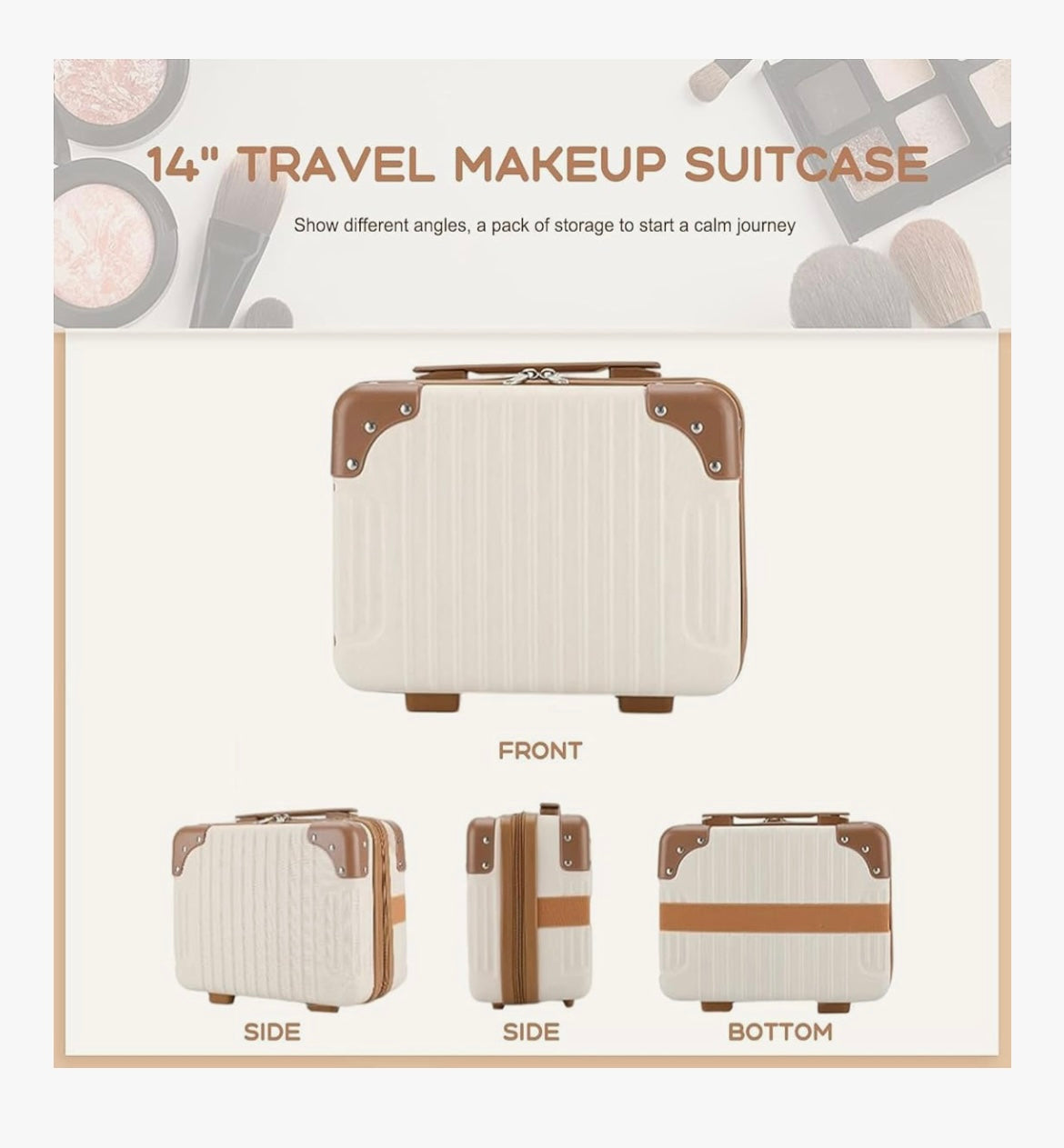 Portable Makeup Travel Case Hand Luggage.