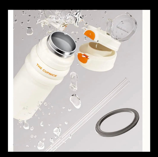 3-in-1 Vacuum Insulated Stainless Steel Bottle