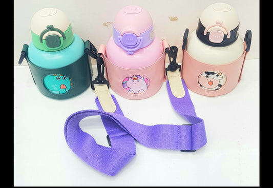 Cute Animal Kids Sipper Bottle with sling