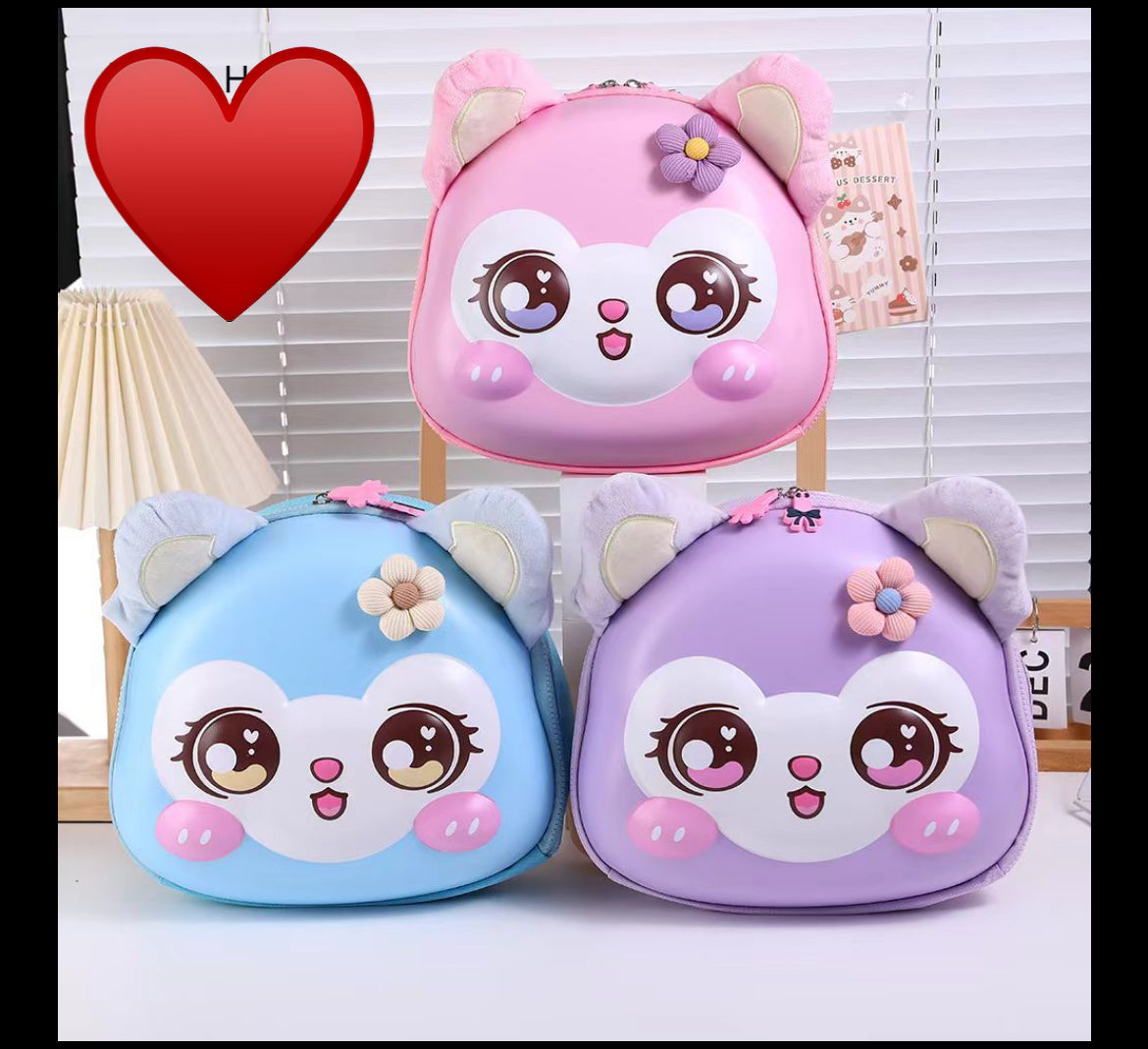 3D cat Character Design bag