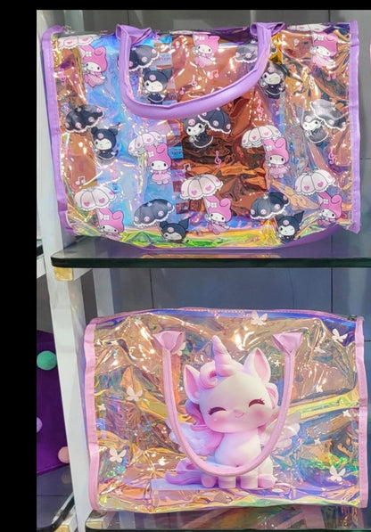 Holographic Tote Duffle Bag for Girls