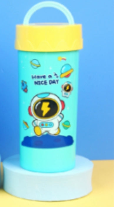 Cartoon Astronaut Lunch Box + Cup Set for kids