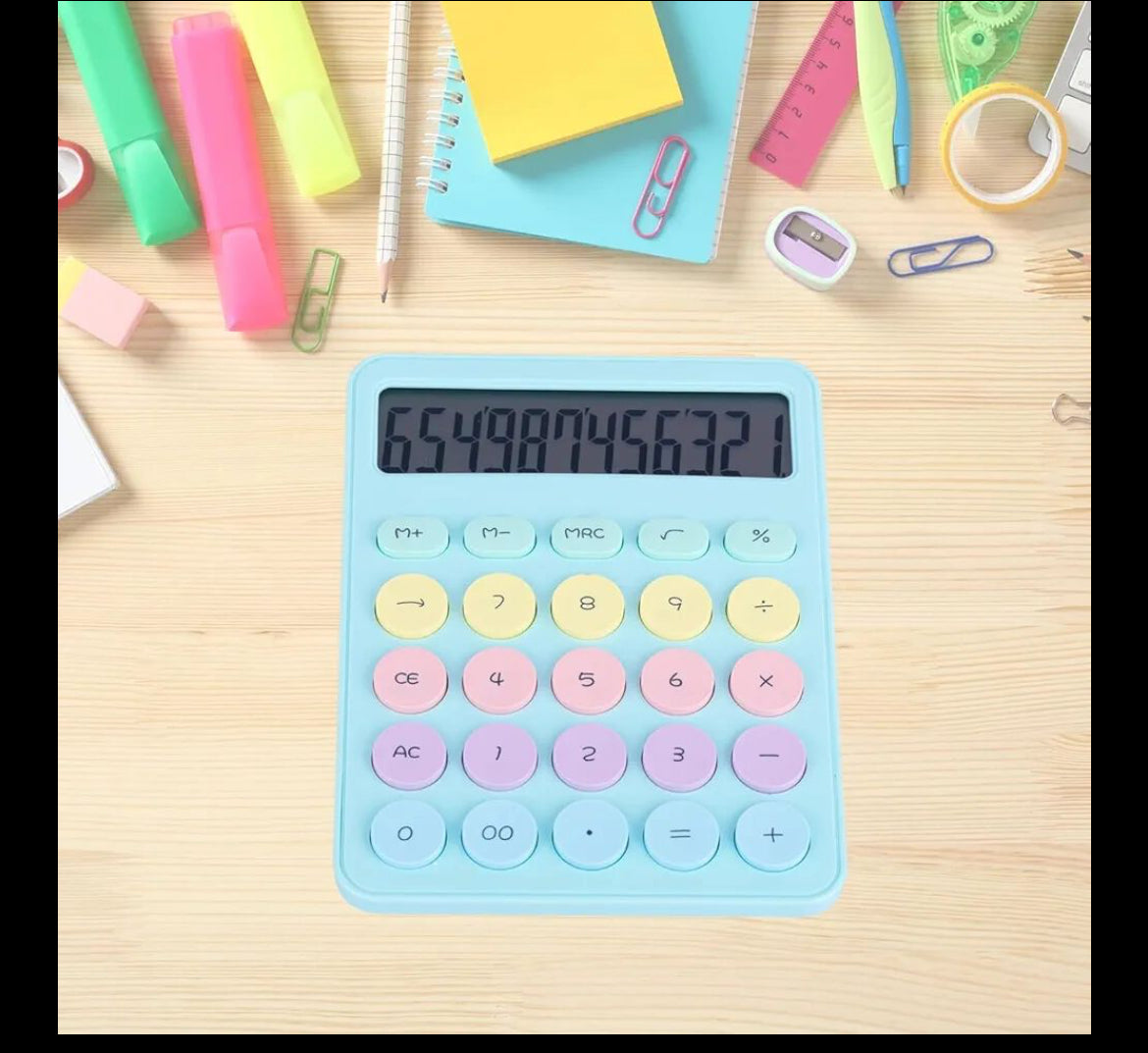 Pastel Pop 12-Digit Calculator