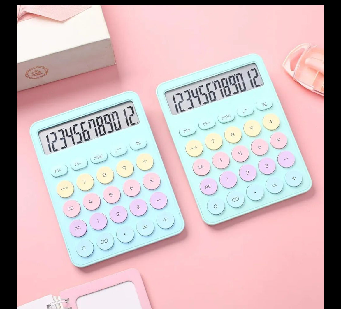 Pastel Pop 12-Digit Calculator