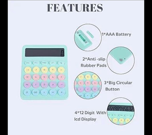 Pastel Pop 12-Digit Calculator