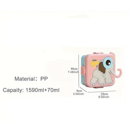 Super Elephant Cartoon Lunch/Storage Box