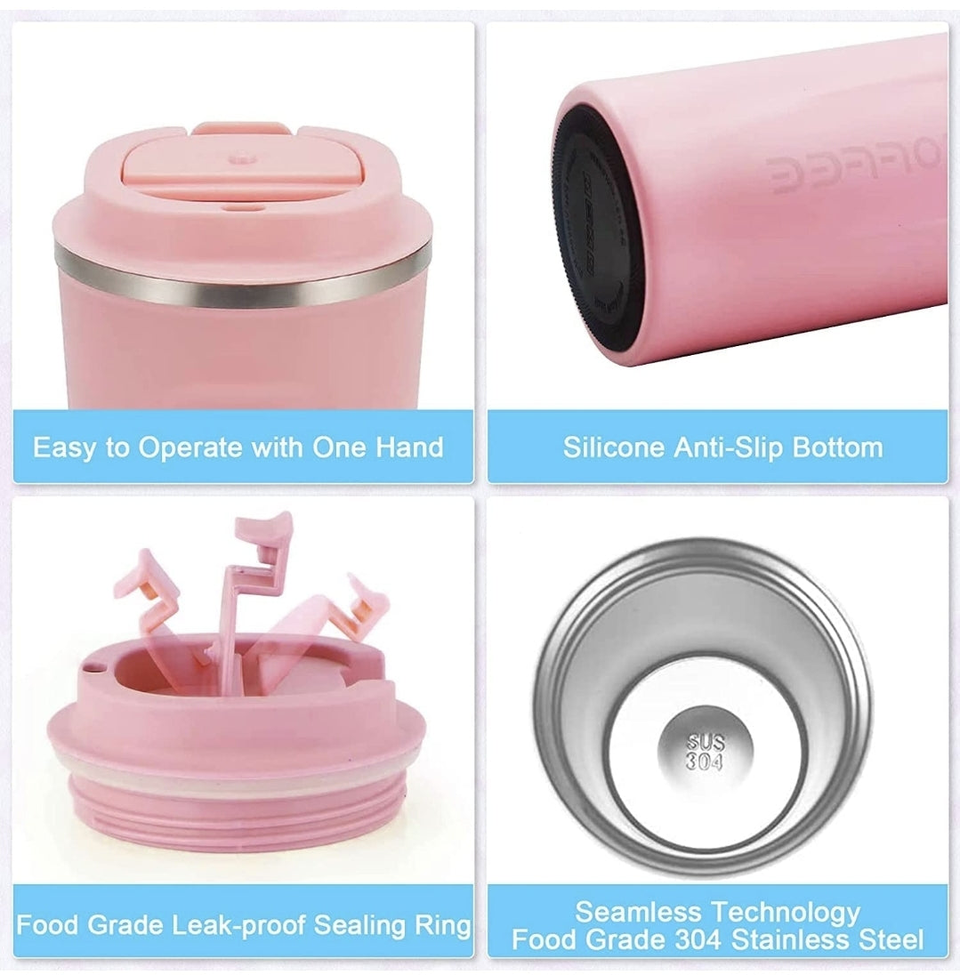 450ml | Reusable Travel Coffee Cup | Leak-Proof Lid | On-The-Go Ready  Premium Coffee Tumbler | Temperature Locked | Daily Use Essential