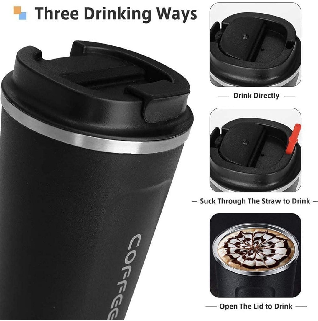 450ml | Reusable Travel Coffee Cup | Leak-Proof Lid | On-The-Go Ready  Premium Coffee Tumbler | Temperature Locked | Daily Use Essential
