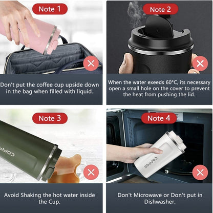 450ml | Reusable Travel Coffee Cup | Leak-Proof Lid | On-The-Go Ready  Premium Coffee Tumbler | Temperature Locked | Daily Use Essential