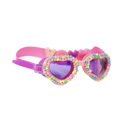 Kids Swim heart shaped Goggles Child Swimming Goggles for Learning Swimming Outdoor Party Rainbow Heart Patch | Water Sports | Swimming | Goggles