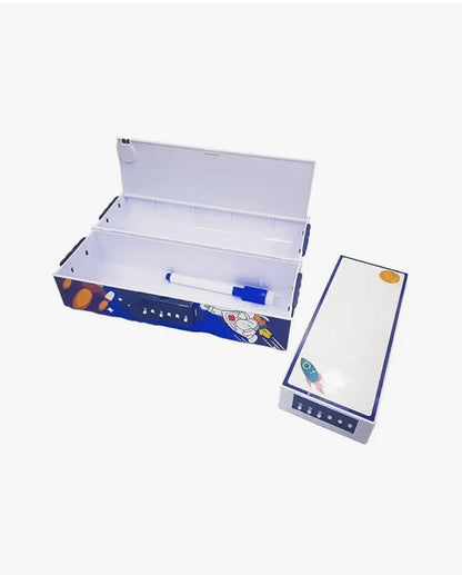 KATTY MAO My First Best Friend Dream Space Kids Pencil Box, Space Theme Design with Astronaut, 21.7 x 7.4 x 9 cm, Blue